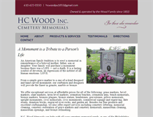 Tablet Screenshot of hcwood.com